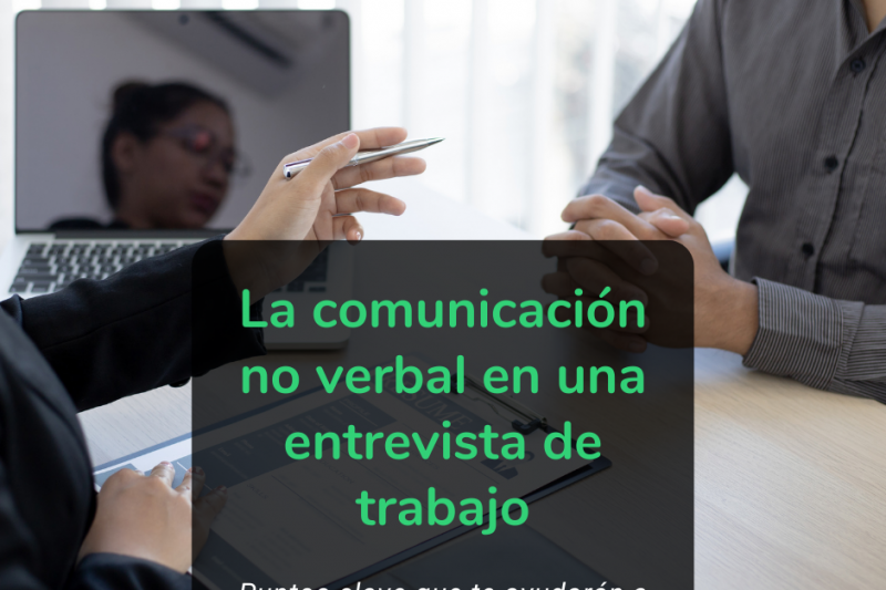 comunicación no verbal en entrevista de trabajo